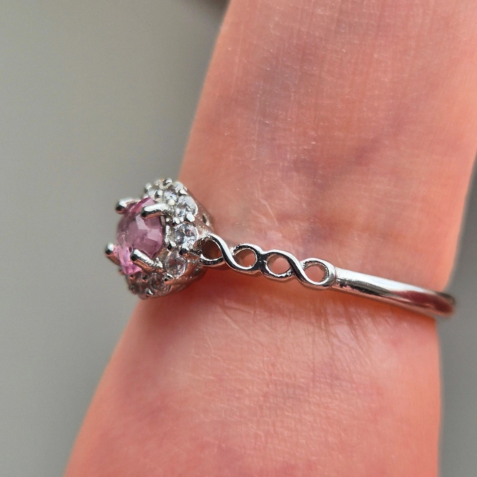 Natuurlijke toermalijn S925 zilveren ring – photo 6